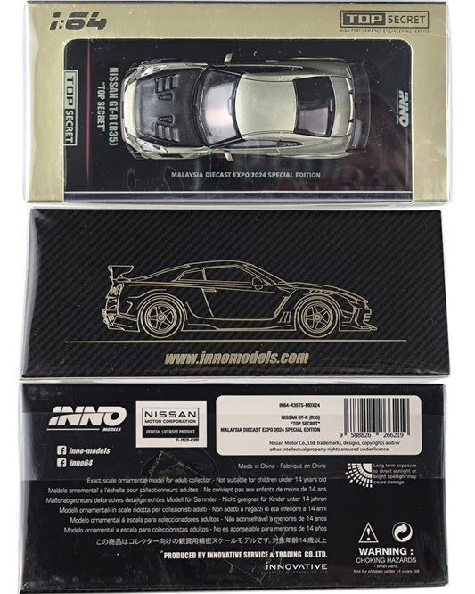 INNO64 Nissan GT-R (R35) Top Secret Malaysia Diecast Expo 2024 Special Edition 1:64