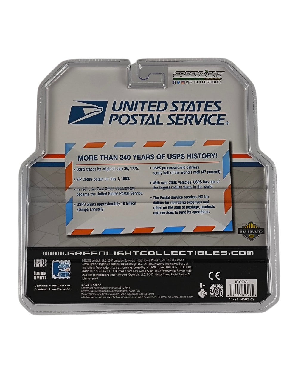 GreenLight USPS International DuraStar Box Truck – United States Postal Service 1:64