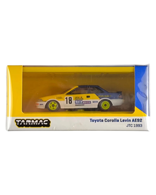 Tarmac Works Toyota Corolla Levin AE92 JTC 1993 #18 1:64