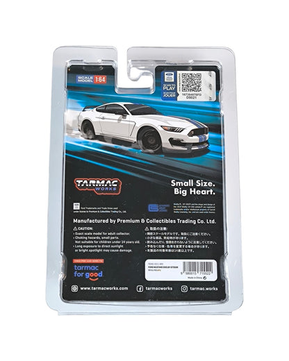 Tarmac Works Ford Mustang Shelby GT350R White Metallic 1:64