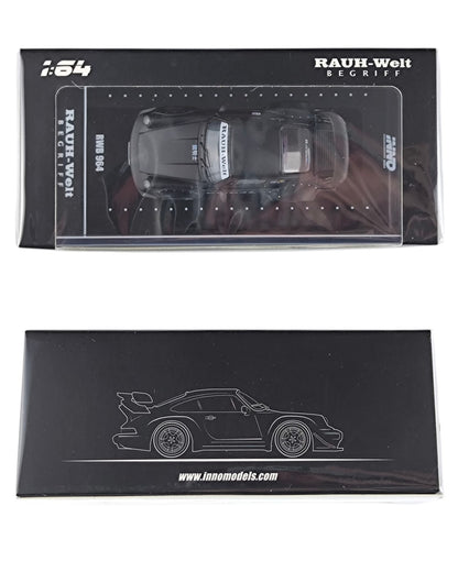 INNO64 Porsche 911 RWB 964 Black Matt 1:64