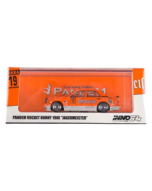 INNO64 Mercedes-Benz 190E Pandem Rocket Bunny Jägermeister 1:64