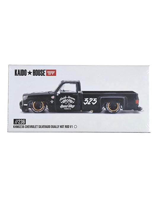 Kaido House x MINI GT Chevrolet Silverado Dually Hot Rod V1 1:64
