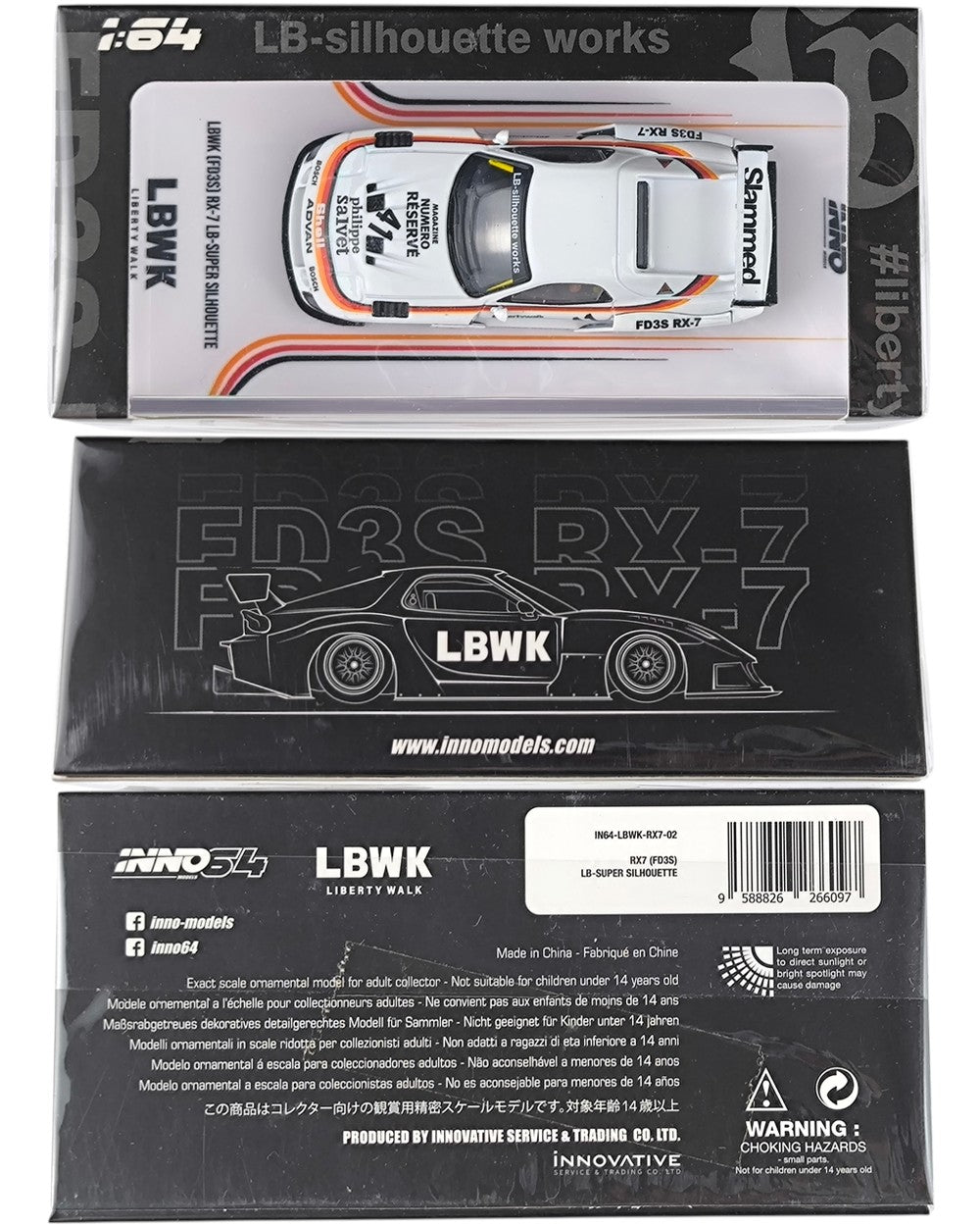 INNO64 Mazda RX-7 (FD3S) LB-Super Silhouette #41 1:64