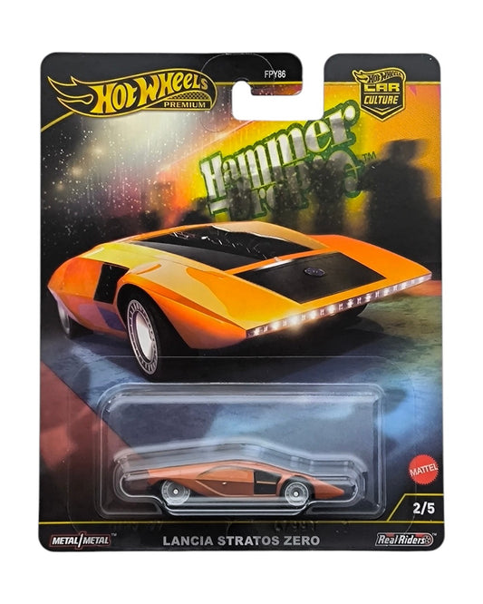 Hot Wheels Premium Lancia Stratos Zero – Car Culture Hammer Drop 1:64