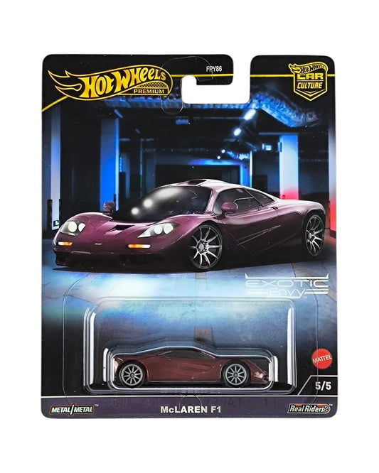 Hot Wheels Premium McLaren F1 – Car Culture Exotic Envy 1:64