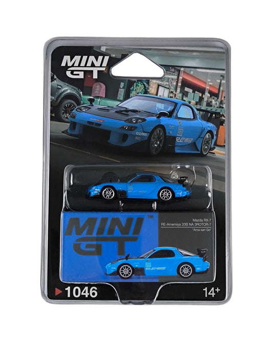 MINI GT Mazda RX-7 RE-Amemiya 20B NA 3ROTOR-7 „Ama-san Go“ 1:64