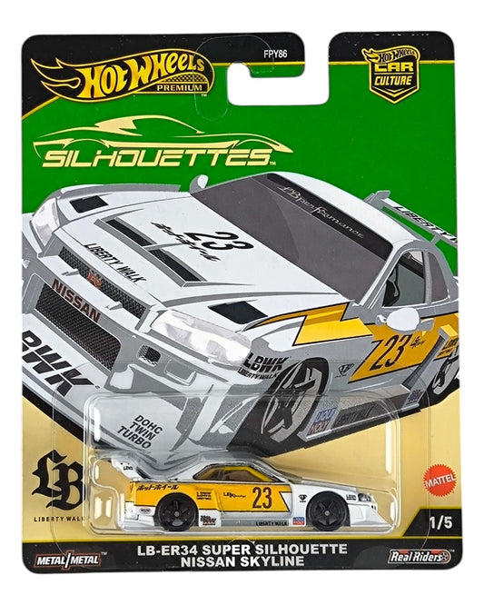 Hot Wheels Premium LB-ER34 Super Silhouette Nissan Skyline – Car Culture Silhouettes 1:64