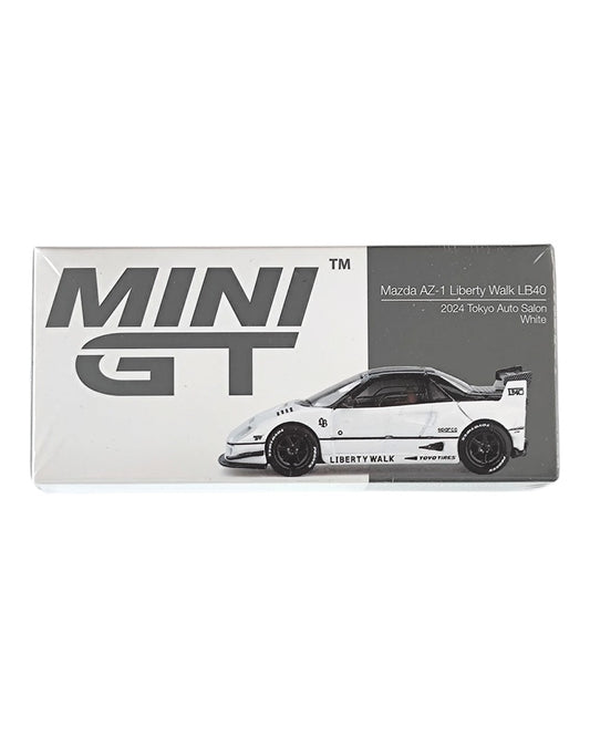 MINI GT Mazda AZ-1 Liberty Walk LB40 – 2024 Tokyo Auto Salon White 1:64