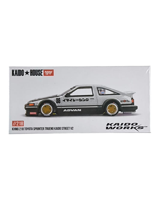 Kaido House x MINI GT Toyota Sprinter Trueno AE86 Kaido Street V2 1:64